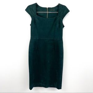 Calvin Klein faux suede green dress size 8